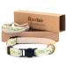 Pettsie Cat Collar Breakaway & Matching Friendship Bracelet, Eco-Friendly Gift Box, D-Ring for Accessories, 100% Cotton for Extra Safety & Comfort, Easy Adjustable Green