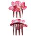 6 Pack Large Artificial Orchid Flower Hair Combs for Women - Wedding and Party Hair Accessories - Buy Online on GoSupps.com