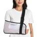 Arm Sling for Shoulder Elbow Waist Injury Medical Shoulder Immobilizer with Removable Padded Strap Breathable Arm Support Sling for Men Women Mesh Brace for Torn Rotator Cuff White