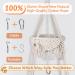 AXIBA Macrame Cat Hammock with Cushion - Hanging Cat Bed for Indoor Cats - Buy Online on GoSupps.com