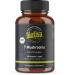 7 Mushroom Bio 120 highly dosed capsules - Reishi Shiitake Cordyceps Chaga Maitake Lion's Mane White Mushroom - 500mg per capsule - Made and controlled in Germany - Biotiva