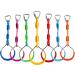 Rainbow Craft 7-Pack Ninja Rings for Backyard Ninja Warrior - Gymnastic Swing Bar Rings for Obstacle Slackline Kits - Buy Online on GoSupps.com