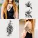 Large Black Flower & Butterfly Temporary Tattoos for Women - 10 Sheets - Buy Online on GoSupps.com