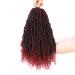Bomb Twist Crochet Hair - 6 Packs 14 Inch Ombre Jump Twist Extensions | Synthetic Passion Twist with Curly Ends - Perfect for Stunning Hairstyles - Buy Online on GoSupps.com