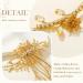 Handcess Bridal Wedding Hair Comb Gold Rhinestone Hair Pieces Crystal Bridal Hair Side Combs Flowers Wedding Hair Accessories for Women and Girls - Buy Online on GoSupps.com