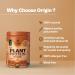 Ori gin Nutrition 100% Natural Vegan Plant Protein Powder Easy to Digest Filter Coffee Flavour with 25g Plant Based Protein Gluten Free Dairy Free No Added Sugar Soy Free Non -GMO Jain 7 Servings 284g - Buy Online on GoSupps.com