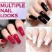 Mobray Poly Nail Gel Kit - Glitter Poly Gel Polish Set - 6 Colors UV/LED Gel Manicure Kit with Slip Solution - Nail Art Starter Kit - Buy Online on GoSupps.com