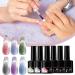 Gel Nails | Heat-Sensitive Gel Nails | 6 Easy-to-Apply Manicure Lasts 21 Days Ideal for Travel Beach Wedding - Buy Online on GoSupps.com