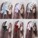 amangul Ruffled Lace Headband Japanese Style Crisscross Ribbon knot Maid Hair Band Pearls Chain Cosplay Hair Accessory(1) - Buy Online on GoSupps.com