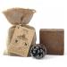 Dr.Cient black soap piece with pine harvest biological natural vegan traditional handmade antique-antifungal against acne itchy skin (140 g 1 piece) pine-tea soap