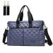 ROYAL FAIR Nappy Changing Bags Baby Changing Bag For Mom And Dad Portable Messenger Tote Bag With Pram Clips Maternity Diaper Bag Travel Tote Bag (Purple Medium) 40x28 x12.8 CM Purple