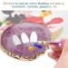 Jadpes Nail Art Plate - Resin Nail Art Palette with Natural Stone Pattern & Gold Rim - Red Nail Display Board for Creative Designs - Buy Online on GoSupps.com