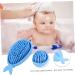 Toyvian 2pcs Silicone Shampoo & Scalp Exfoliator Brush Set - Cartoon Whale Design for Newborns & Babies - Gentle Body Supplies - Buy Online on GoSupps.com