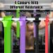 Buy Wugu Fitness Straps Set - 4 Levels Resistance Bands for Strength Training Yoga & Pilates (Red-Black-Green) - International Shipping Available - Buy Online on GoSupps.com