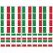 Italian Flag Temporary Tattoos  Italy Party Favors
