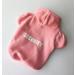 Zoonpark Dog Hoodie - Soft Fleece Winter Clothing for Small Medium & Large Dogs - Security Inscription - Back Length 27cm Pink - Buy Online on GoSupps.com