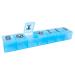 Apex 7 Day XXL Twice-A-Day Weekly Pill Organizer Weekly Pill Organizer Daily Easy-Open See-Through Lids Organize Medication or Vitamins - Assorted Colors