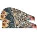 Flower Leaf Cheetah Hair Towel 2 Pack | Super Absorbent Quick Dry Hair Turbans for Women & Girls - Buy Online on GoSupps.com