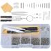 Cozlly 500 pieces screw repair set optician tool screws repair tool set glasses repair set with screwdriver for glasses sunglasses and jewelry