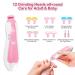 30 in 1 Baby Grooming Kit & Electric Nail Trimmer Set - Pink | Divava Baby Healthcare & Safety Essentials - Hair Brush, Comb for Newborns & Toddlers - Buy Online on GoSupps.com