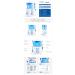 Buy Portable Electric Tooth Flusher & Dental Scrubber - Blue | Effective Water Flossing & Tooth Cleaning Solution for a Healthy Smile - Buy Online on GoSupps.com
