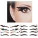 Kilofly 8 Sets Temporary Eye Tattoo Stickers with Crystal Gem Liners - Makeup Transfer Set - Buy Online on GoSupps.com