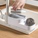 Dish Liquid Dispenser Sponge Holder with Dishwashing Liquid Dispenser for Kitchen Space Saving 2 in 1 Kitchen Accessories for Sponge Wipes Brushes Dishwashing Balls Rags Edorco White - Buy Online on GoSupps.com