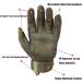 HIKEMAN Tactical Army Military Gloves - Full Finger Touch Screen Gloves for Men | Cycling Motorcycle Hunting Shooting Hiking Camping Airsoft Paintball - Army Green (Medium) - Buy Online on GoSupps.com