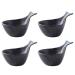 Sauce Dipping Saucer Sauce Dipping Bowls Sauce Dish Funny Fish-Shaped Fruit Salad Dessert Bowl Ceramic Dip/Dipping Bowls for Tomato Sauce Soy and Other Party Dinner - Set of 4(7.7 Oz) Soy
