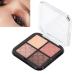 Ymiko Glitter Four Colors Eye Shadow Palette Matte Waterproof Pigment for Chic Makeup Artists (01#Green Misty Rose)
