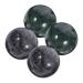 Ciyodo Hand training set with 4 pieces of Baoding Sound balls - traditional Chinese practice balls for hand massage - muscle relaxation and yoga practice green black marble