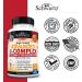 Vitamin B Complex with Vitamin C for Maximum Absorption - Methylcobalamin B12, Folate, Folic Acid Supplement - Immune & Energy Support - Non-GMO - 60ct - Buy Online on GoSupps.com