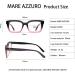 MARE AZZURO Women's Stylish Reading Glasses 2.5x Magnification - B-purple - Buy Online on GoSupps.com