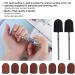 120 Grit Nail Art Sanding Caps Manicure Polishing Grinding Bands Nail Drill Bits Set with Shaft Suitable for Nails Glass Plastic Metal Stone Ceramic Tiles - Buy Online on GoSupps.com