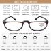 Buy AQWANO Half Moon Reading Glasses - 4 Pairs Blue Light Blocking Eyewear for Men & Women | Anti-Glare UV Filter & Spring Hinge - 2.5x Full Frame - Buy Online on GoSupps.com