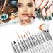 JOYJULY 15pcs Professional Nail Art Brushes Kit & 5pcs Dotting Tool Set - White - Buy Online on GoSupps.com