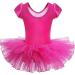 BAOHULU Girls Ballet Dance Leotard with Full Tulle Tutu Skirt, Hotpink Flower, Size 5-6 Years - Buy Online on GoSupps.com