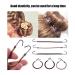 20-Piece Open Ponytail Hooks & Hair Accessories Set | Women's Hair Clips Elastic Headbands Ponytail Holders & Rubber Bands - Buy Online on GoSupps.com