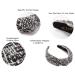 YETASI Tweed Black Knot Headband with White Threading - Unique White Black Headband for Women - Buy Online on GoSupps.com