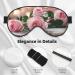 Red Rose Print Soft Eye Mask for Sleep | Cozy Eye Mask for Men & Women | Travel-Friendly Design - Buy Online on GoSupps.com