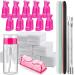 Fandamei nail polish remover tools set nail clips caps 500 pieces of cotton pads for gelails nail shaver stainless steel 2 pieces.