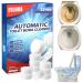 Toilet Bowl Cleaner 12pcs Toilet Cleaner Tablets Fizzy Foam Toilet Cleaner for Fresh Effective Toilet Limescale Remover Toilet Cleaning Heavy Duty Active Toilet Stain Remover Foaming Toilet Descaler