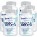 Research Verified Body & Breath Natural Deodorant & Freshener - Bad Breath & Body Odor Supplement - 60 Count (6 Months Supply)