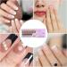 French Tip Press On Nails Almond - Reusable French Manicure Press On Nails | Beauty Nail Kit For Parties Cosplay Performance Aezon French Black Wear 15 - Buy Online on GoSupps.com
