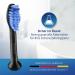 8er Demirdtal Medium Replacement Brush Heads for Philips Sonicare ProResults - Daily Precise Cleaning - HX6018B (Black) - Buy Online on GoSupps.com