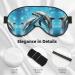 Dolphins in Love Print Unisex Eye Mask | Soft Comfort Travel & Yoga Sleep Shade - Buy Online on GoSupps.com