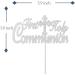 Tenhaisi Silver Glitter First Holy Communion Cake Topper Baptism/Christening/Confirmation/Baby Shower/Birthday/Communion Party Decoration - Buy Online on GoSupps.com