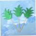Warmhm 15pcs Fruit Cake Chic Decor Cake Picks Wedding Decor Glittery Leaf Topper Fruit Decor Leaf Cake Topper Reusable Decor Capacillos Para Cupcake Summer Party Pineapple Insert Card - Buy Online on GoSupps.com