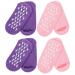 Beavorty 4 Pairs Gel Socks Miss Commodity Spa Cotton Yarn