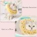 Crazy Bean Postoperative Protective Collar for Cats | Soft Adjustable & Safe Kitten-Collar - Sweet Elisabethane S Pineapple Design - Buy Online on GoSupps.com